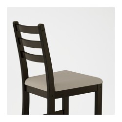 Фото2.Стілець, чорно-коричневий,Vittaryd бежевий LERHAMN IKEA 702.642.81
